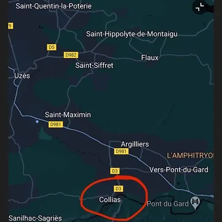 Дом отдыха Pont Du Gard - Uzege - Maison Centre Historique Collias
